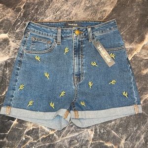 Modcloth Cactus Print Shorts